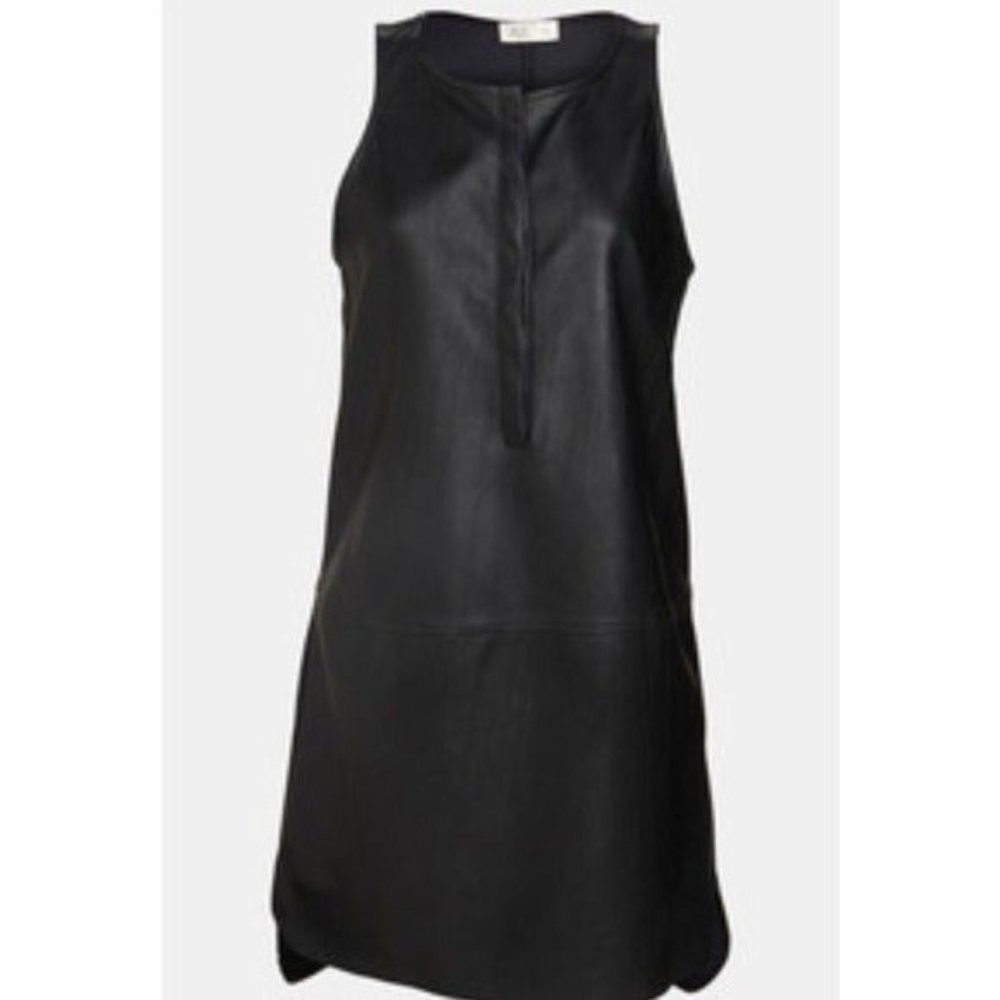 Astr Black Vegan Leather Dress M